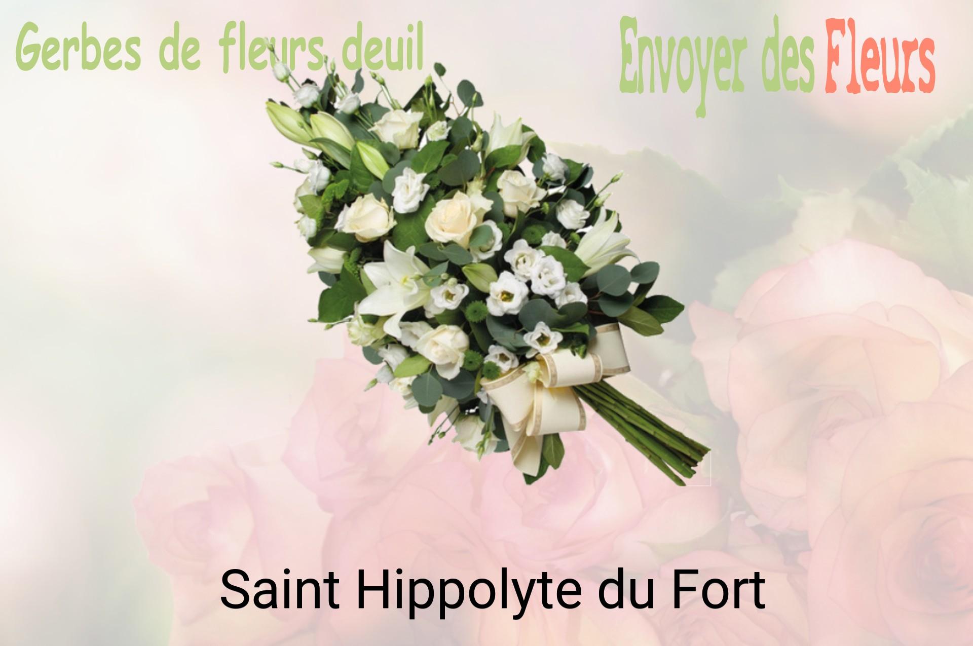Gerbe de fleurs de deuil livrée à Saint-Hippolyte-du-Fort